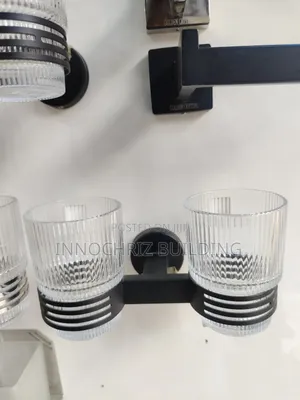 Double Toothbrush Cup (Black)