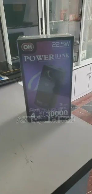30,000mah Power Bank, 22.5watt Ohmobility Power Bank