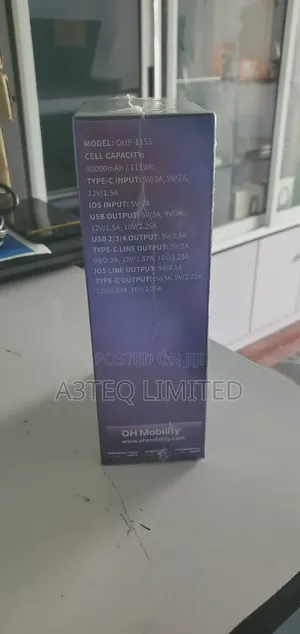 30,000mah Power Bank, 22.5watt Ohmobility Power Bank