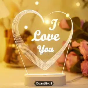 Usb Creative 3d "I Love You" Night Light Birthday Gift Valentine Gift