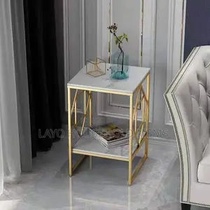 Marble Square Coffee Table Living Room Modern