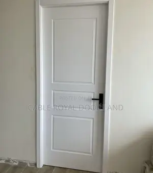 White HDF Wooden Room Door, (826lag)