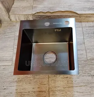 40 by 40 Cm Black Color Kitchen Sink With Accessories