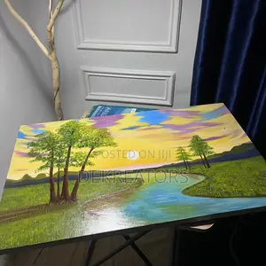 River Sunset, Oil Painting