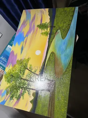 River Sunset, Oil Painting