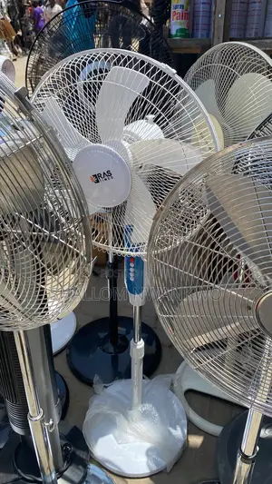 Ras Times Rechargeable Solar Standing Fan