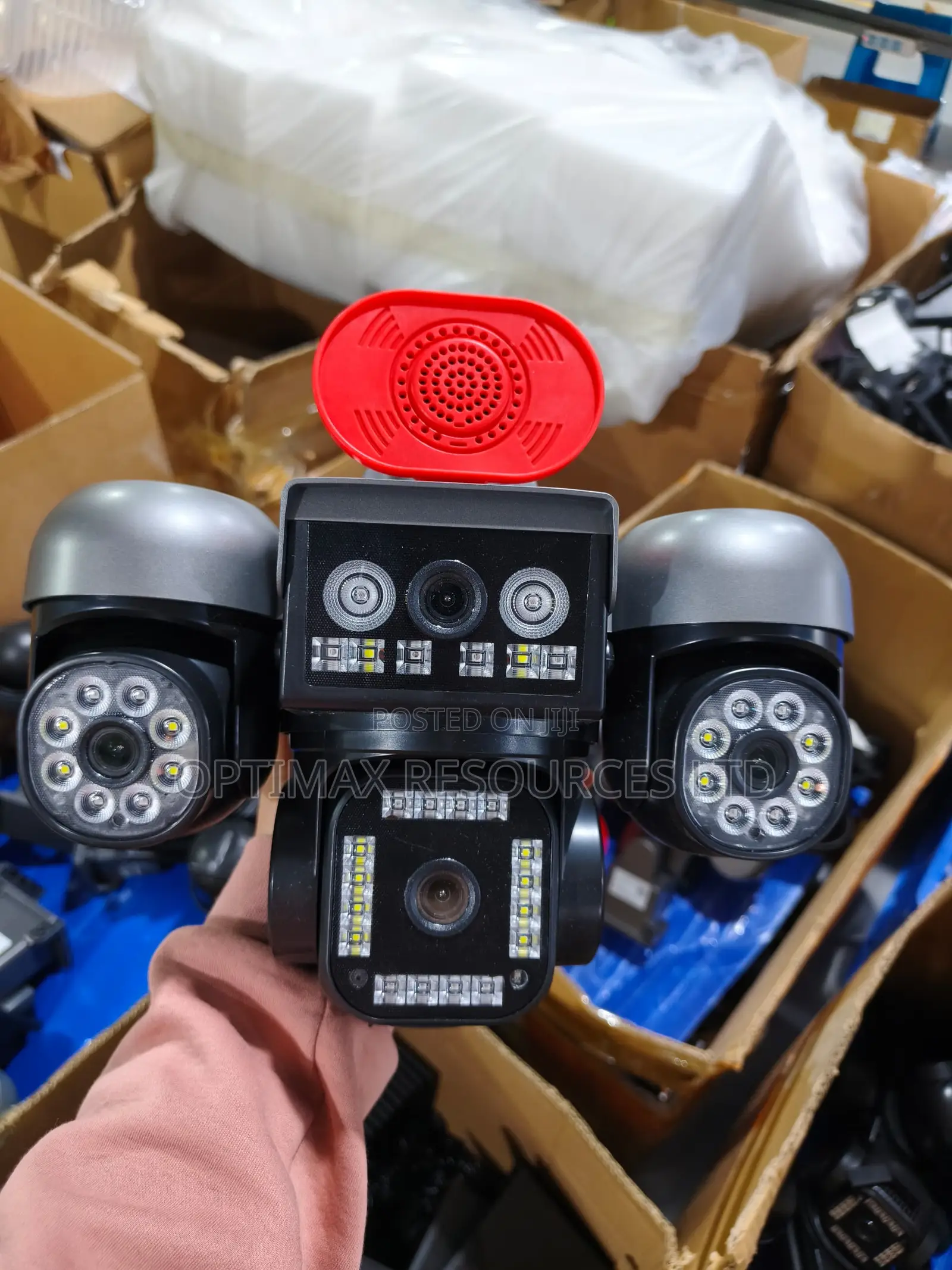 4lens 3ptz Auto Rotation 4g Solar PTZ Camera