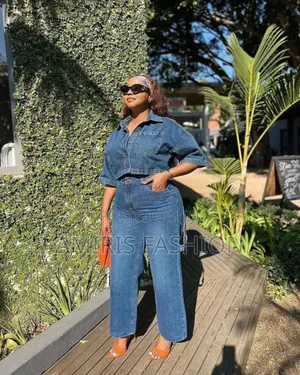Cargo Two-Piece Denim With Crop Top