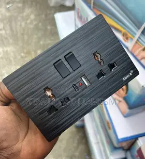 Double and Single Socket With U.S.B and Type-C