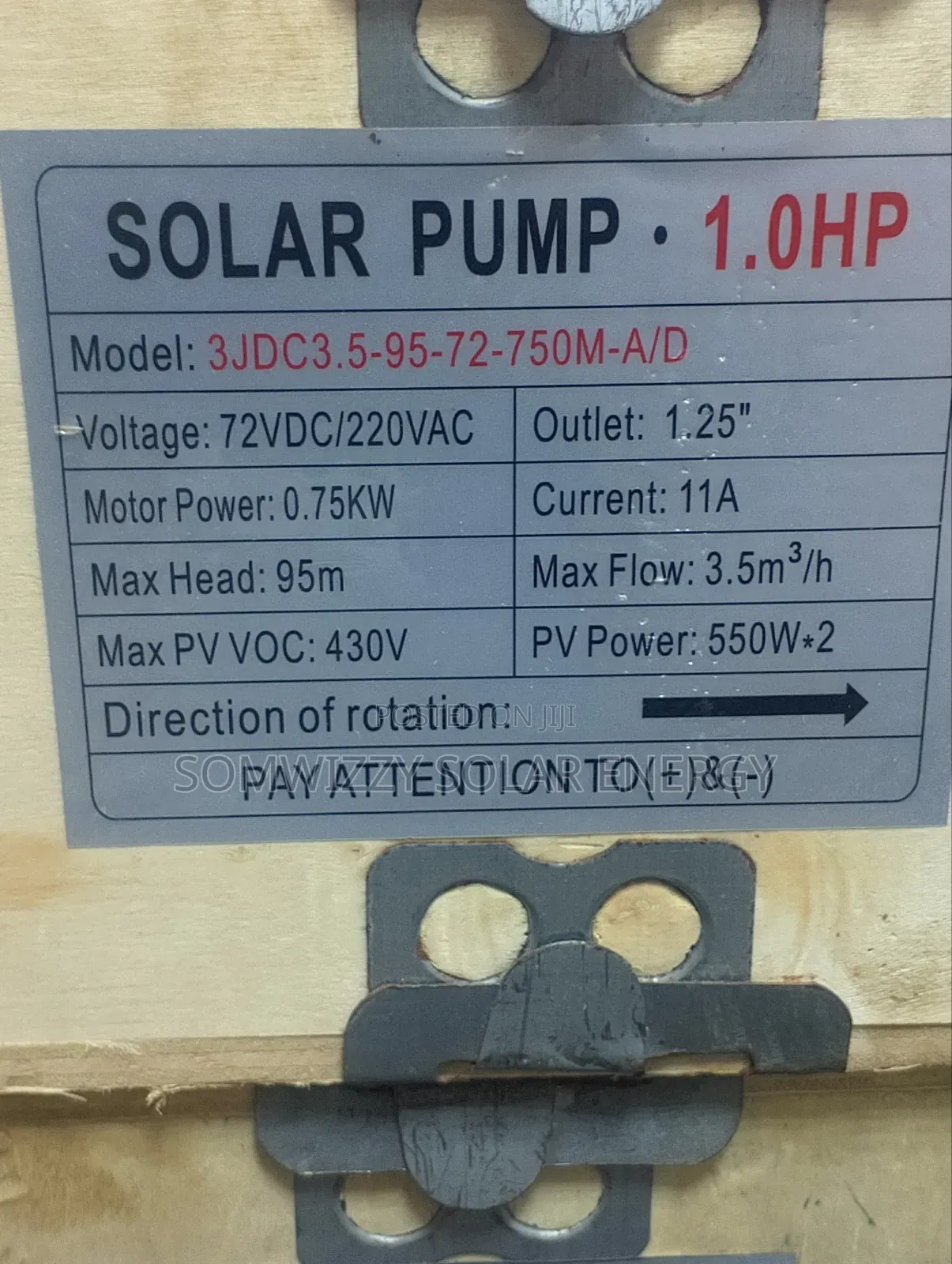 High Quality Sun Force Solar Pump 1hp Ac/Dc