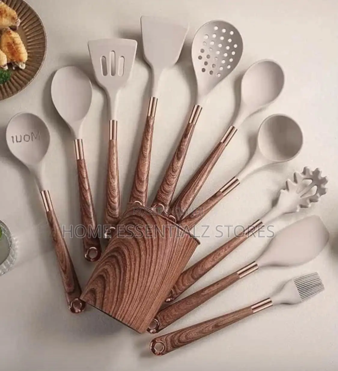 Silicone Kitchen Spoon Set - Flexible Kitchen Cutlery Set