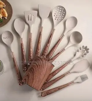 Silicone Kitchen Spoon Set - Flexible Kitchen Cutlery Set