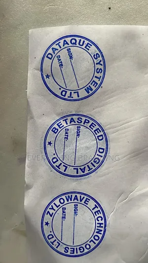 Custom Pre-Ink Round/Circle Size Stamp | Last Up to 1,000 Impressions