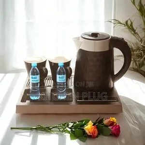 Guests Room / Hotel Electric Kettle Tray Tea Set With Cups