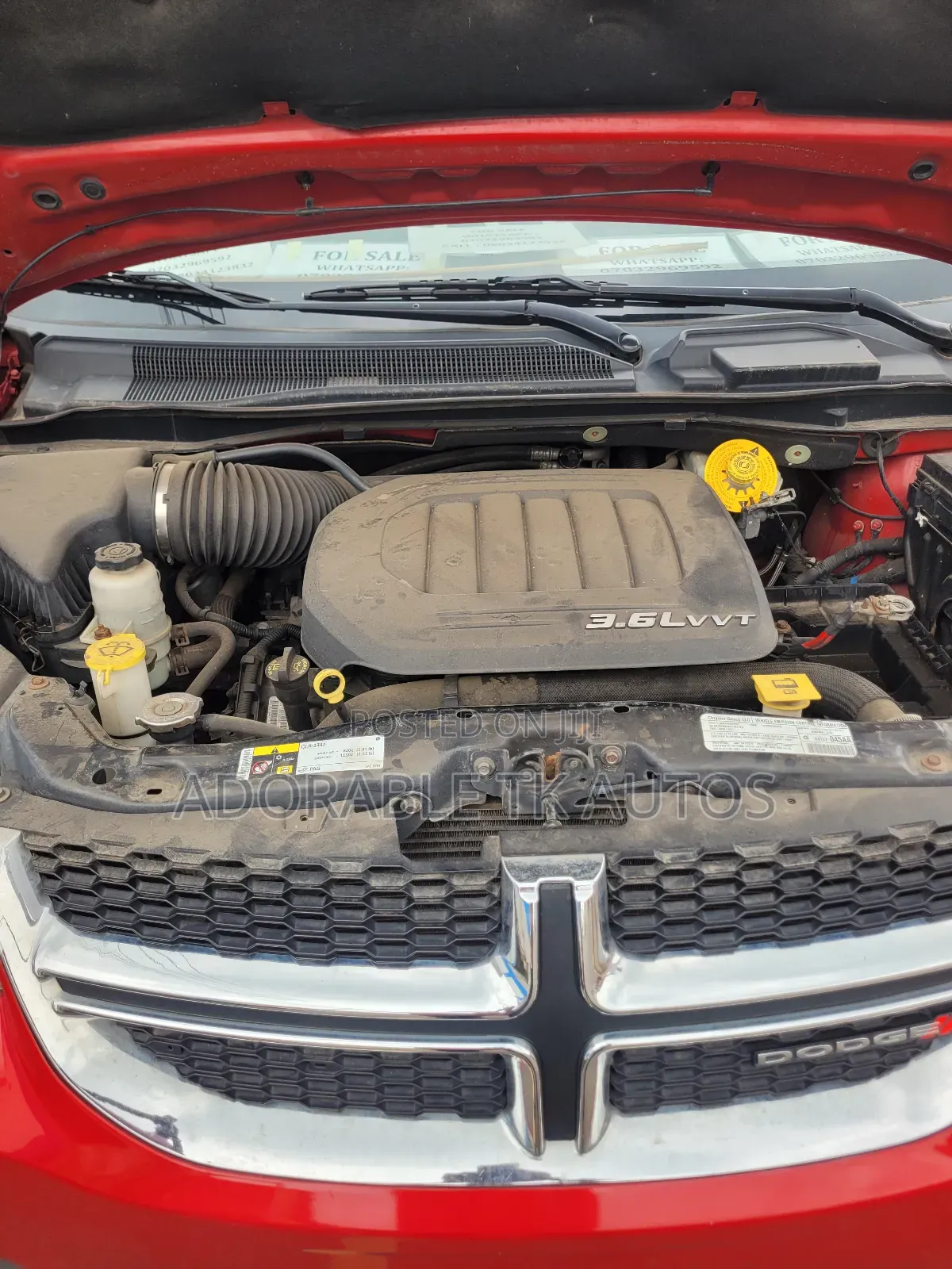Dodge Caravan 2013 Red