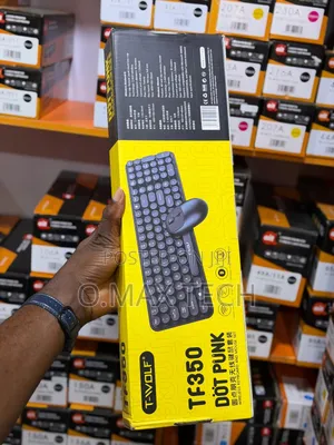 T-Wolf Tf350 Wireless Colorful Keyboard Mouse Set