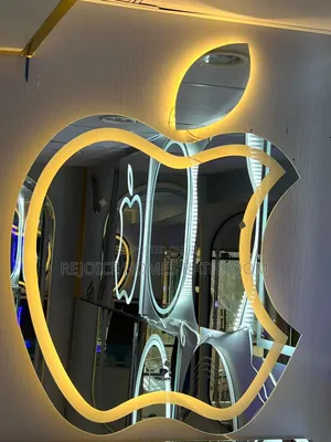 Luxury Apple Logo Shaped Interior Led Smart Mirror
