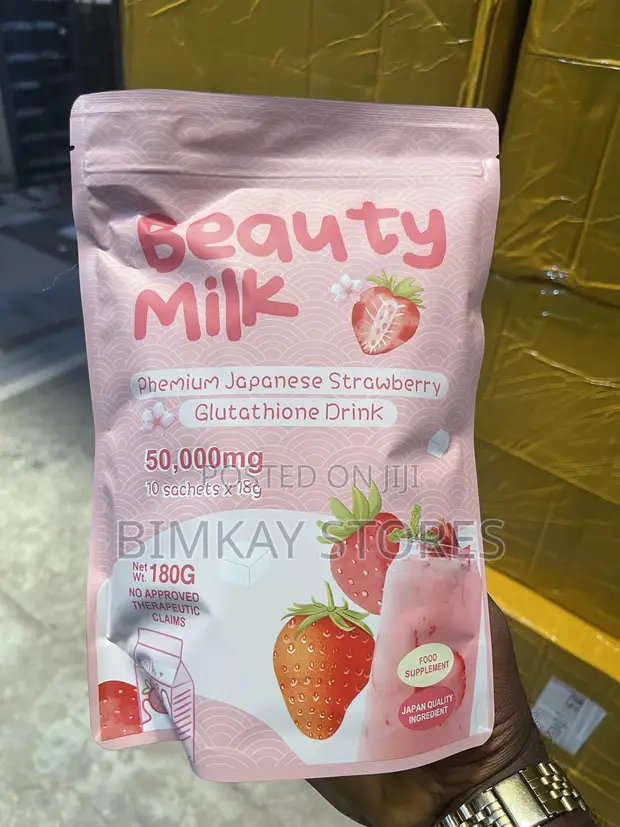 Beauty Milk Premium Japanese Strawberry Glutathione Drink Supplement for  sale