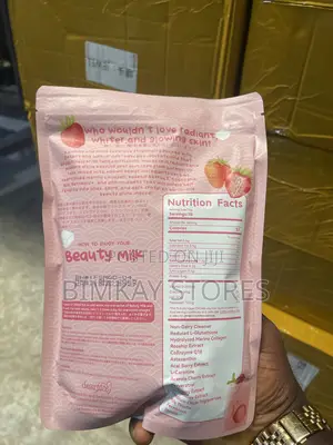 Beauty Milk Premium Japanese Strawberry Glutathione Drink Supplement