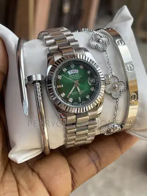 Female Sliver Watch Set