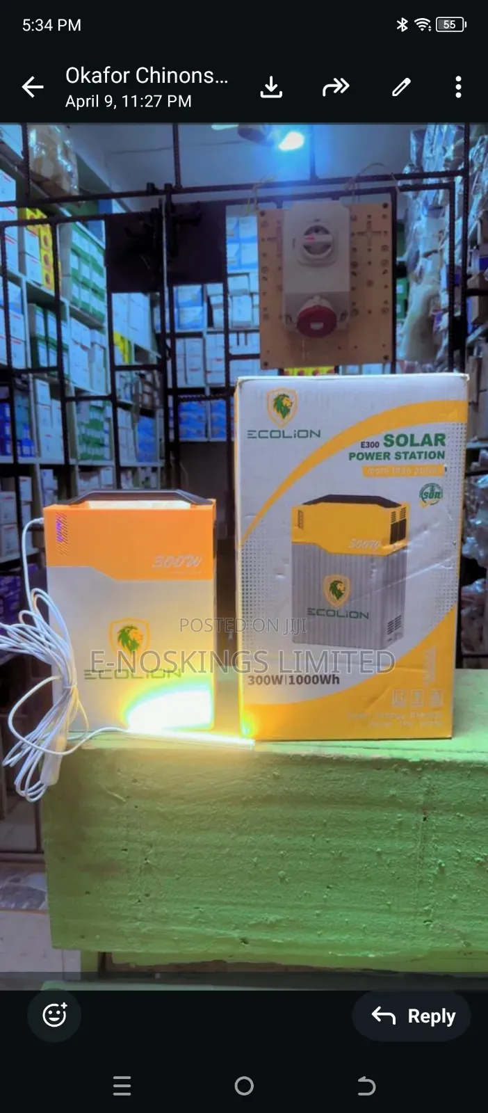 1kwh Solar Generator Output 300watts