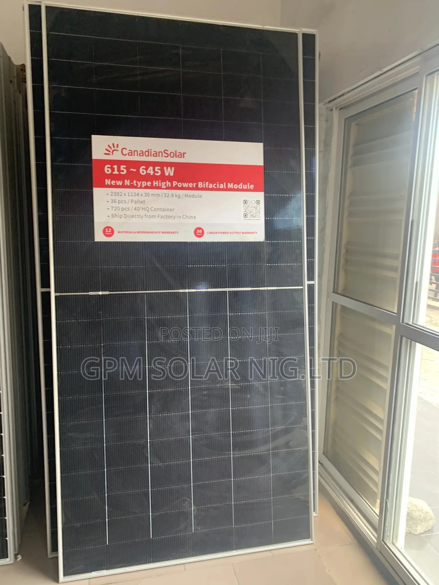 620watts Bifacial Panel