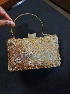 Milisente Clutch Purse for Women, Clutch Bag With Crystals (Gold)