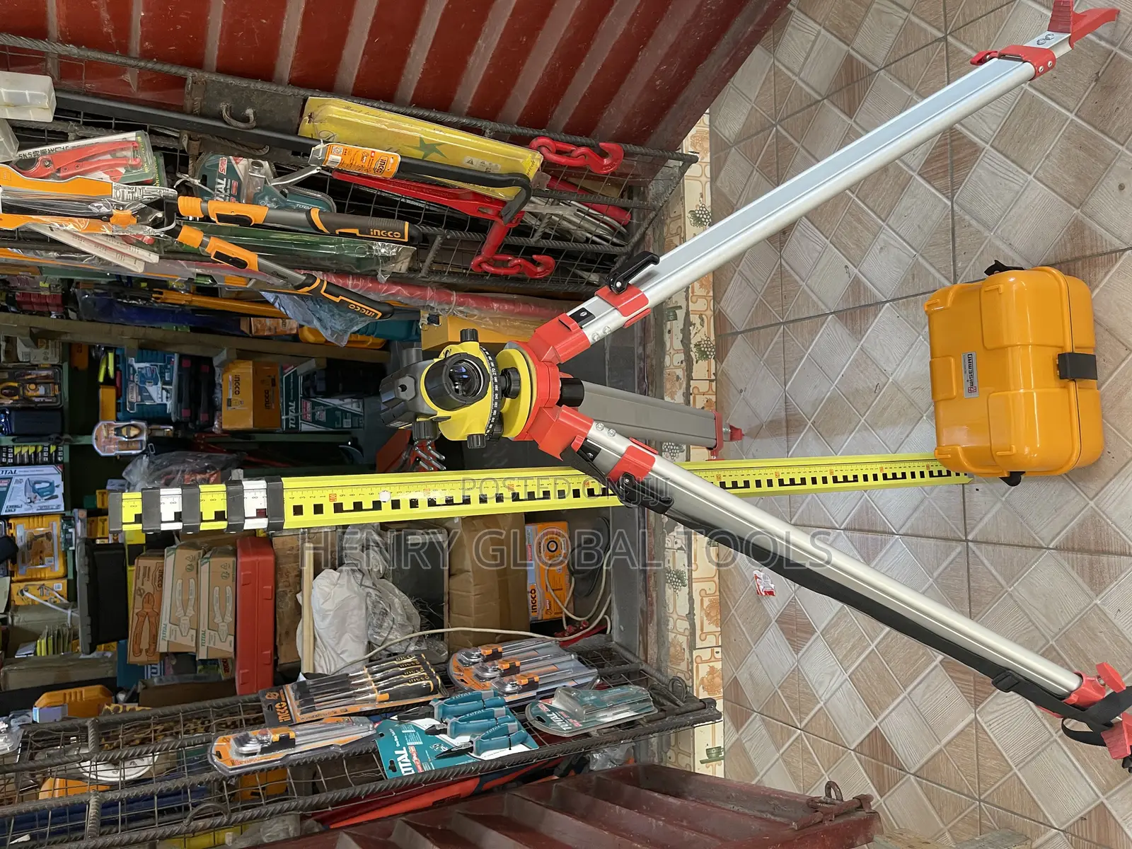 Automatic Level Machine With Tripod Staff – Complete Set