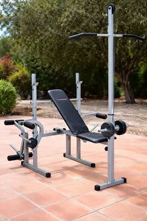 American Fitness Weight Bench With Lat Pull Down