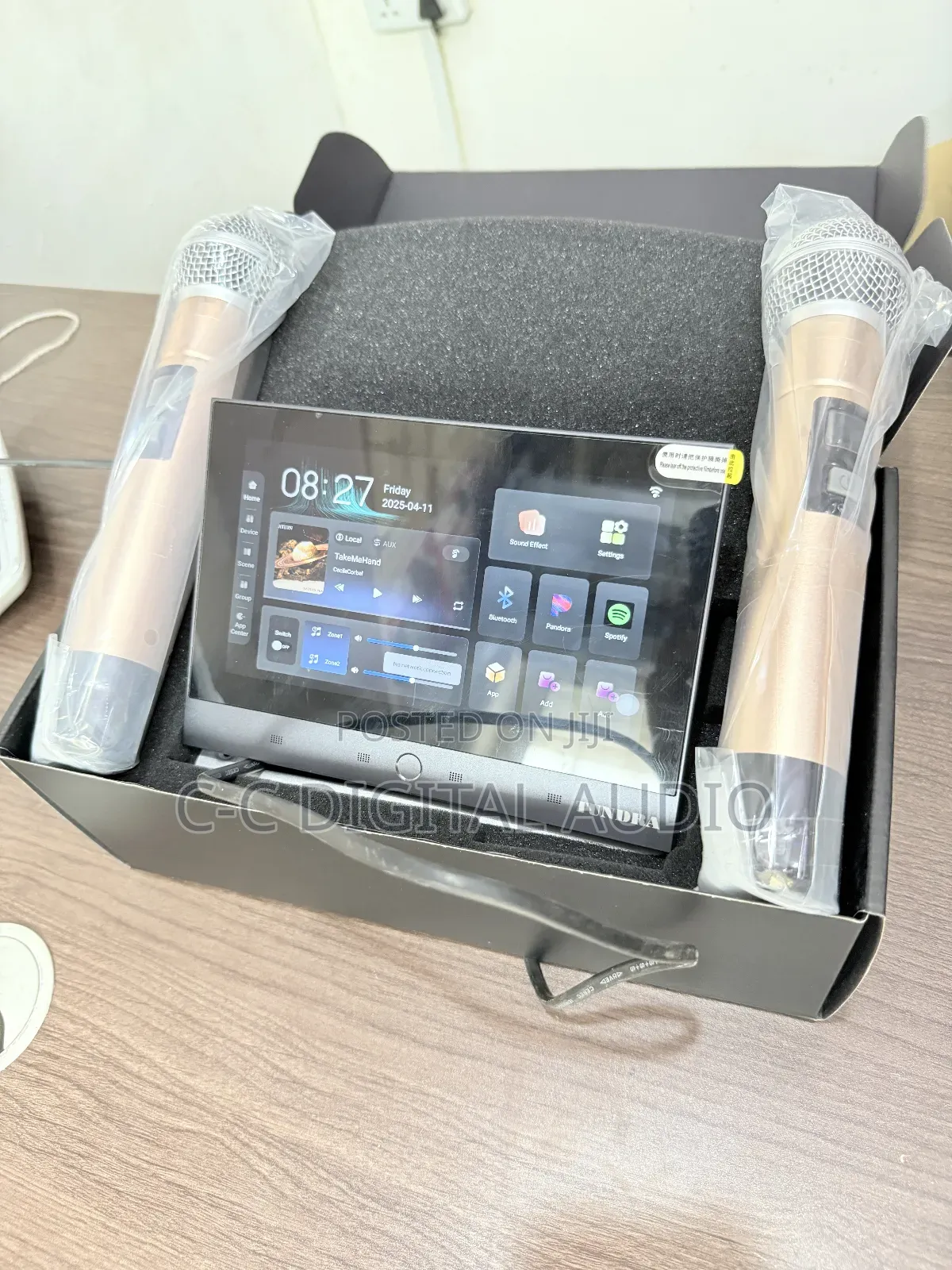 Smart Home Music Control Android Screen Amplifier With Microphone