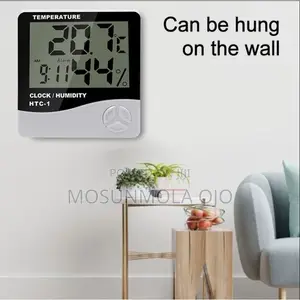 Household Thermometer and Hygrometer With Alarm Clock