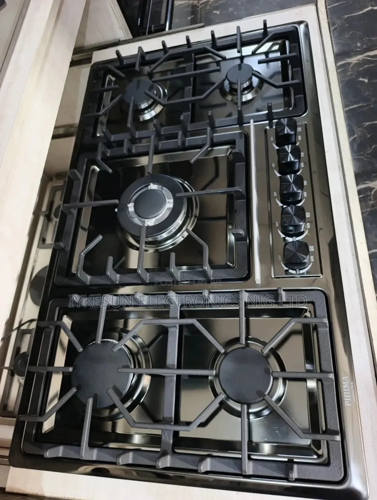 Original Phiima Built-in German Design 5 Burners Automatic Gas Cooker