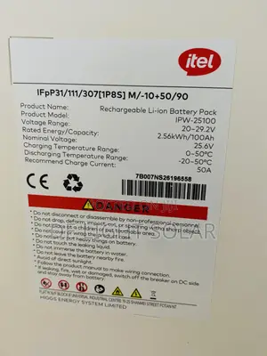 2.56kwh 24v Itel Lithium Battery