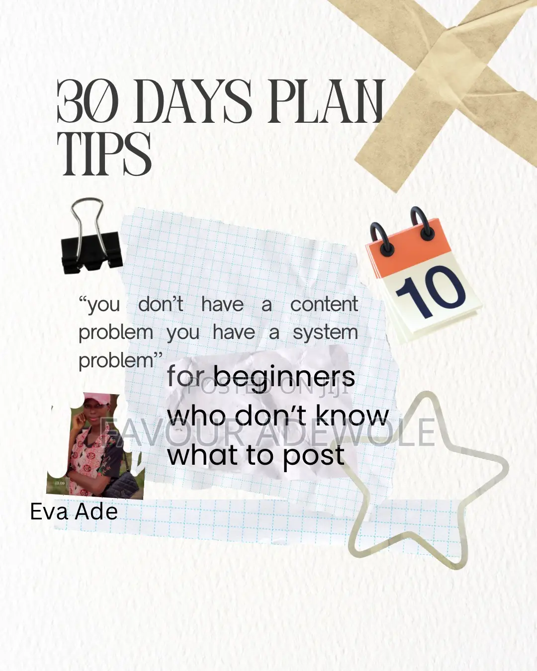 30days Content Plan For Beginners