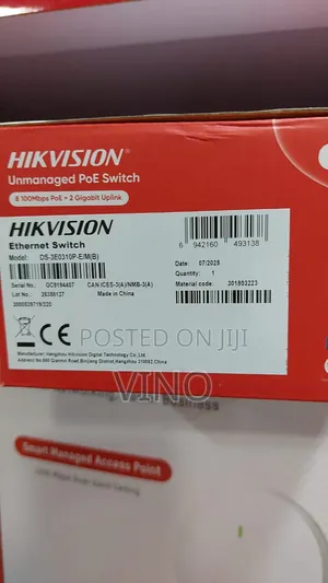 Hikvision Unmanaged Poe Switch With Gigabit Uplink