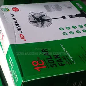 18"Solar Rechargeable Fan Ac Dc