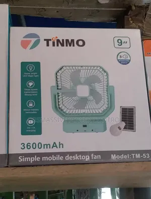 9"Solar Table Fan Timmo