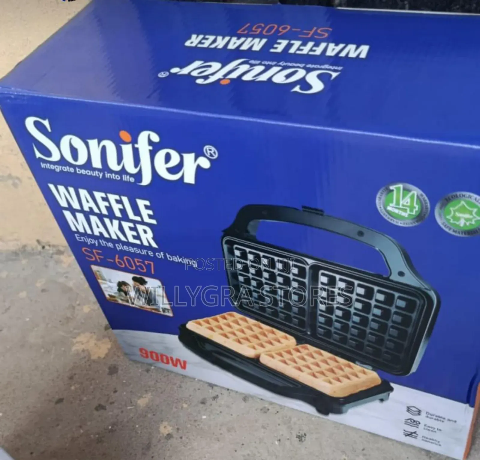 Sonifer Non Stick Waffle Maker