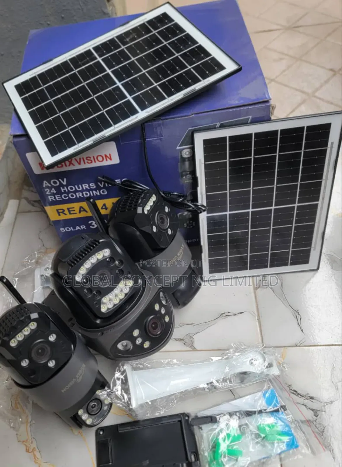 Security Wifi 4g Solar Camera 4 Lens
