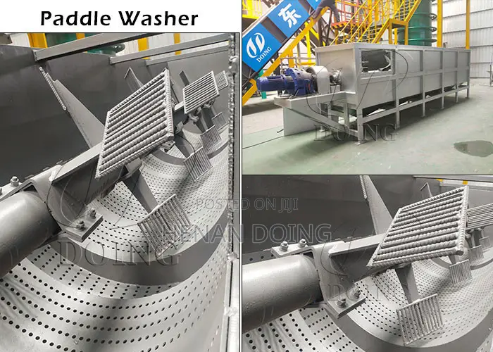 Cassava Washing Machine Paddle Washer for Garri Processing Line