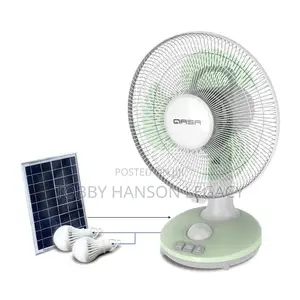 Qasa 12 Inches Rechargeable Fan QRF-2912 3in1 (Table Type)