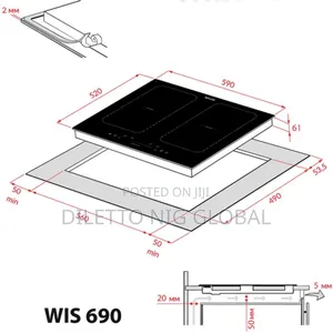 4 Burner Induction Hob Flex Zones