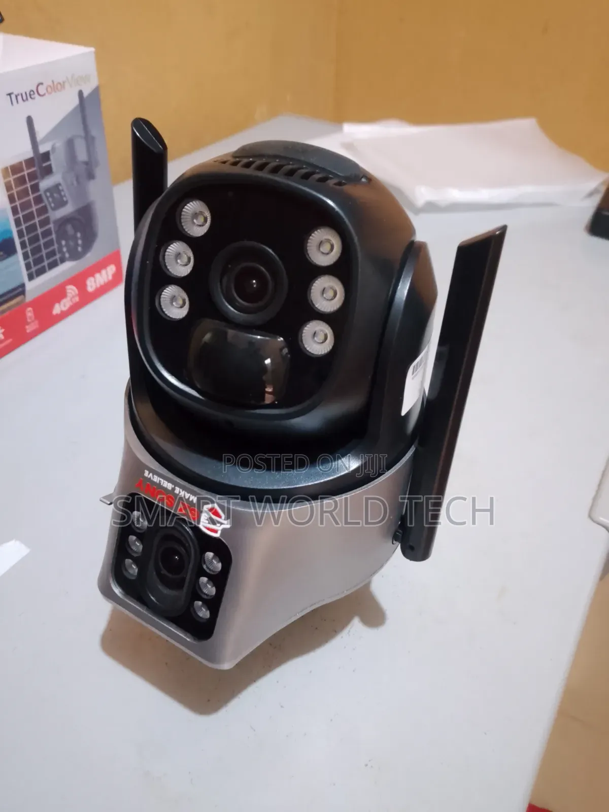 Dual Lens CCTV Motion Tracking Solar Camera
