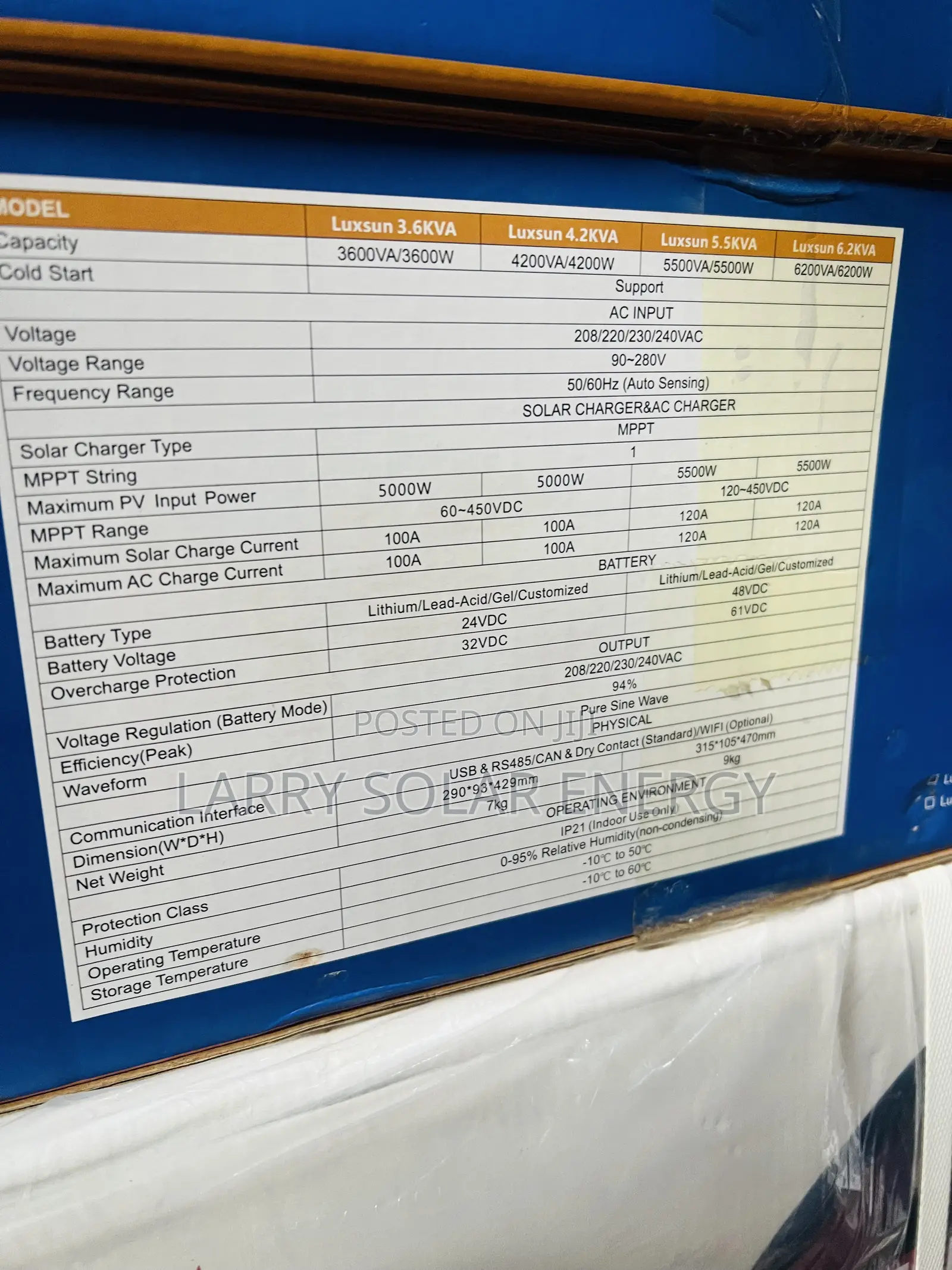 4.2 Luxsun Hybrid Inverter