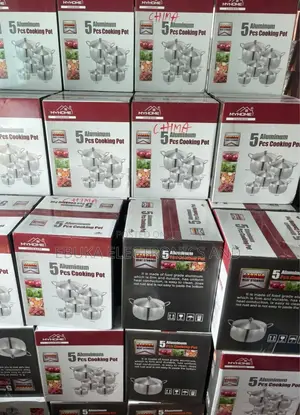 5-Set Myhome Heavy Aluminum Pot Set Is Available