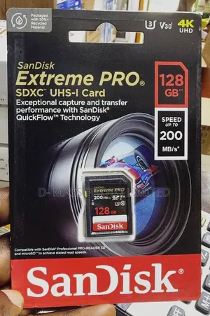 Sandisk 128gb Extreme Pro Uhs-I SDXC 200