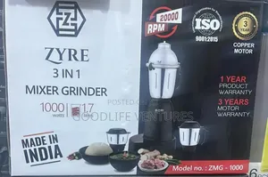Zyre 3 in 1 Mixer Grinder