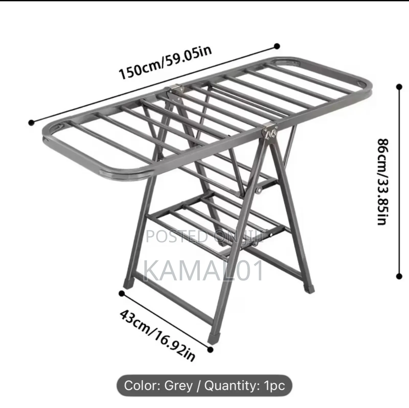 Drying Rack - Foldable Indoor/Outdoor Space Saving for Clothes