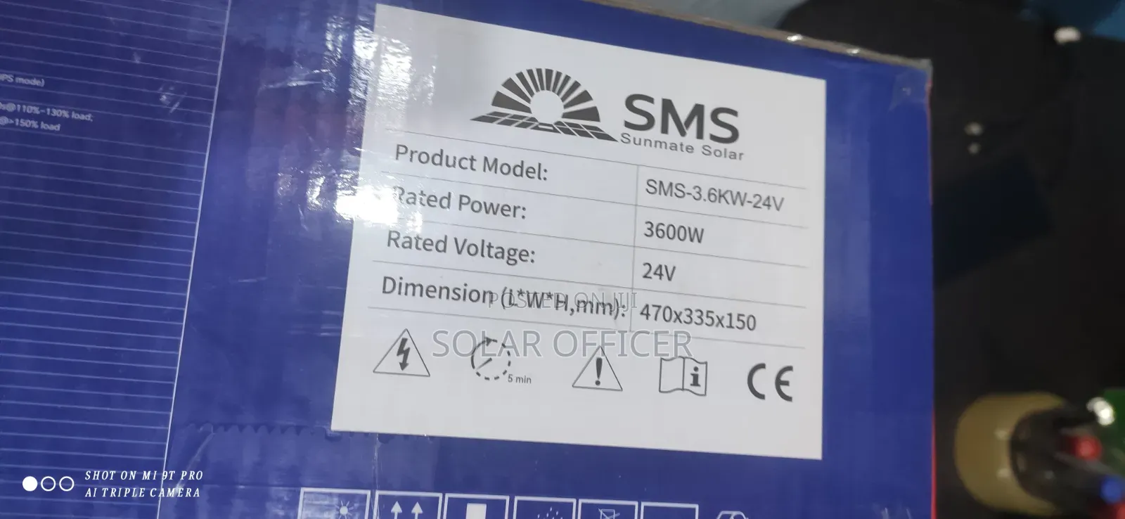 SMS 3.6kca Solar Inverter 24v