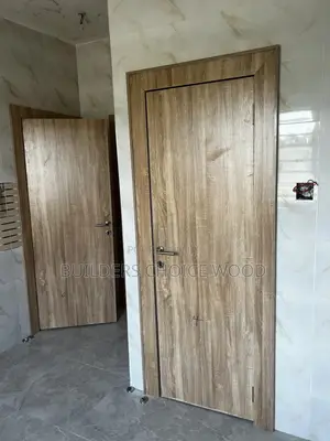 Plain Beige HDF Wooden Door